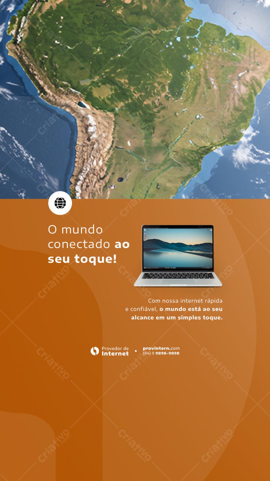 Flyer para Provedor de Internet PSD Editável