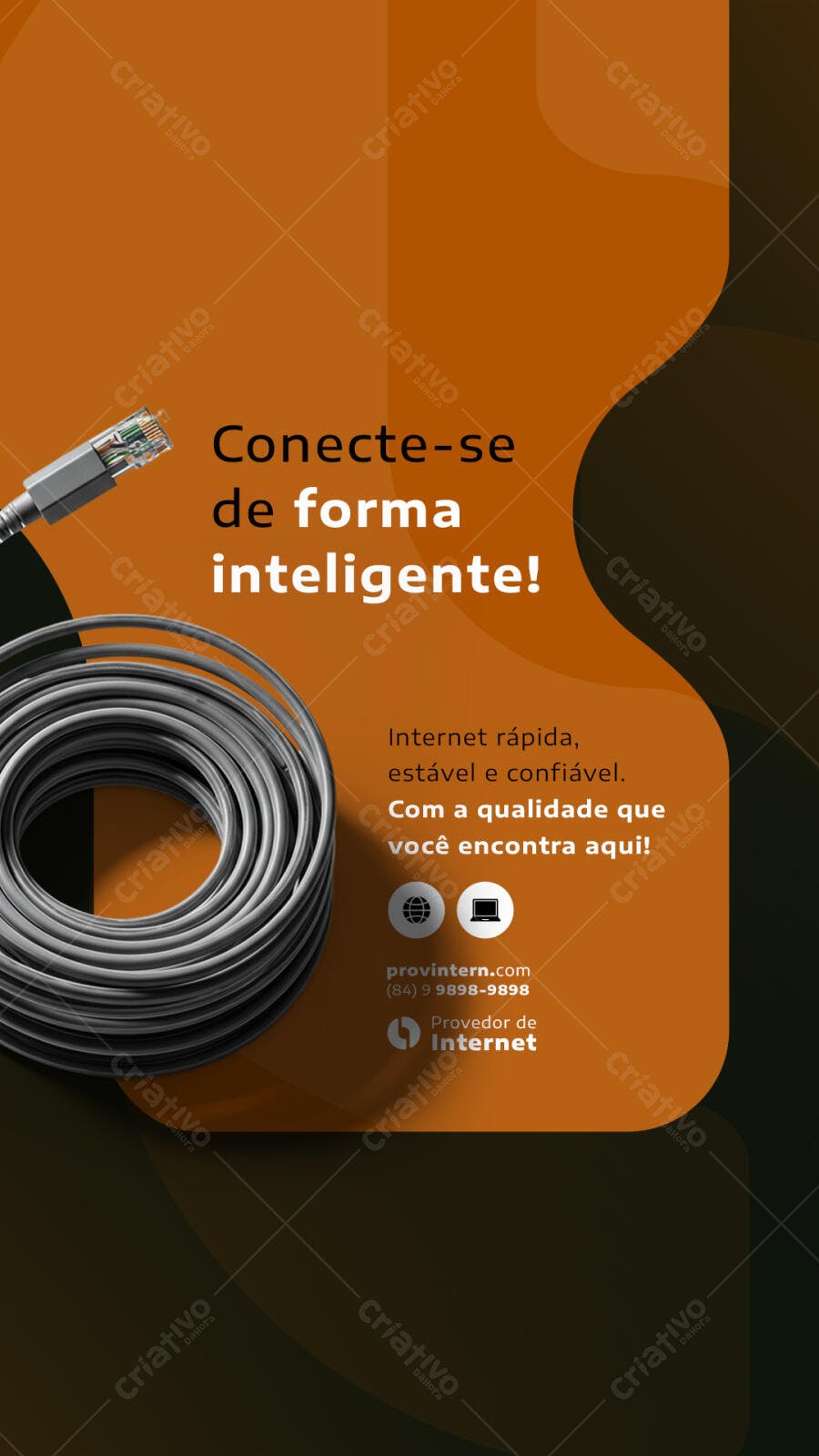Flyer para Provedor de Internet PSD Editável