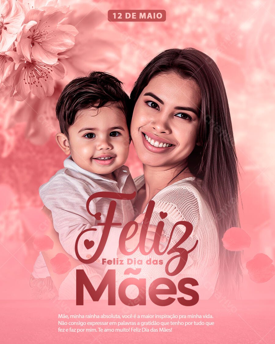 Flyer Dia das Mães PSD Editável