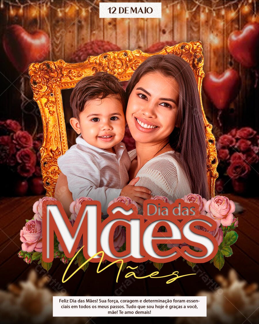 Flyer Dia das Mães PSD Editável