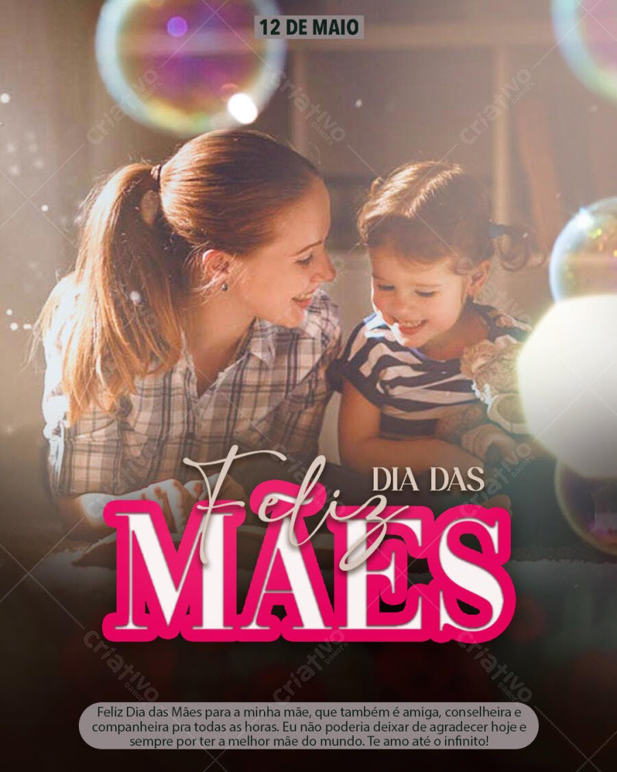 Flyer Dia das Mães PSD Editável