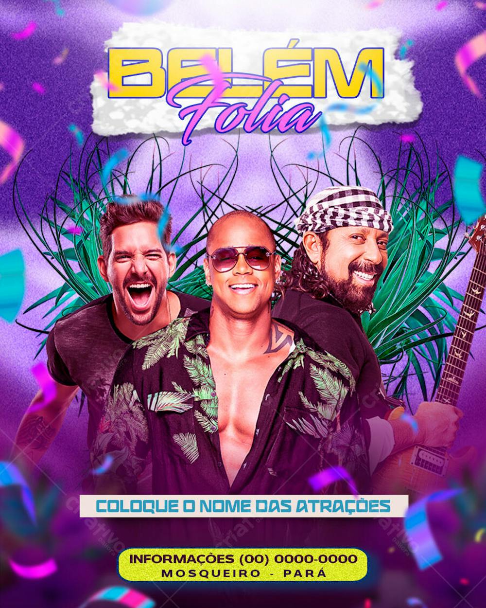 FLYER PSD - BELÉM FOLIA