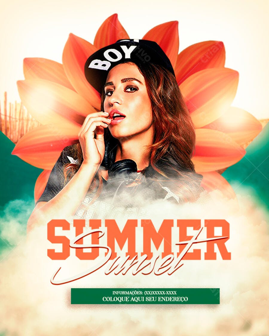 Flyer Festa de Verão PSD Editável