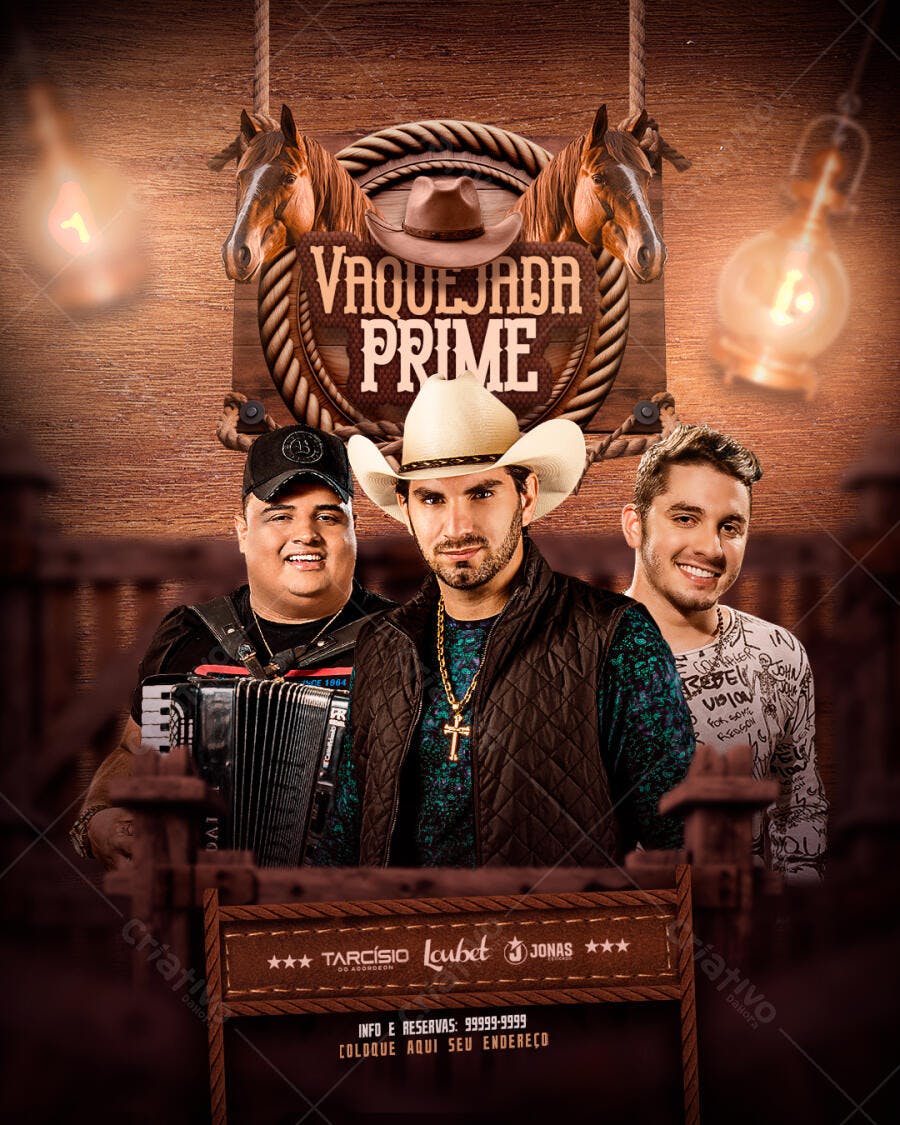 Flyer Vaquejada PSD Editável