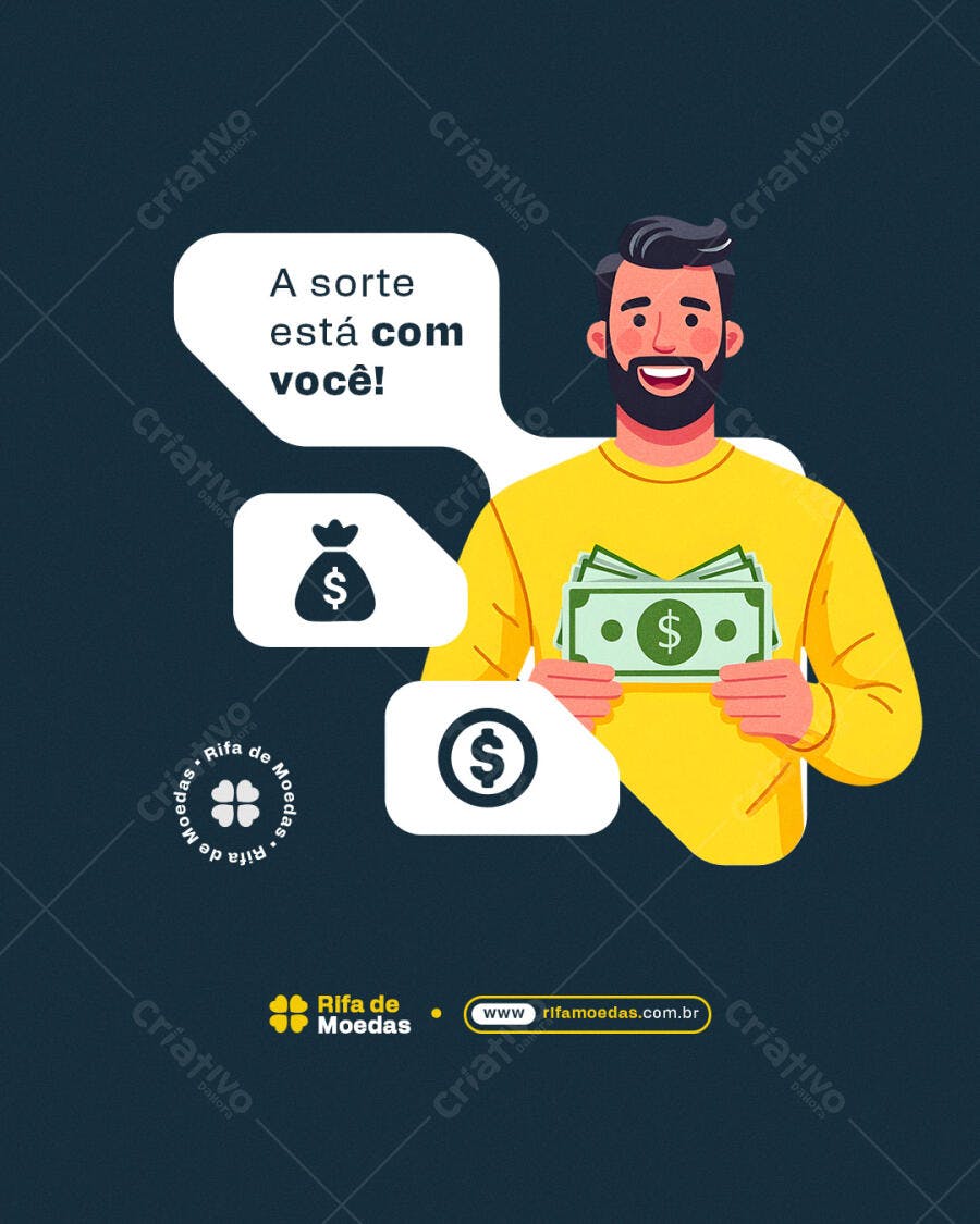 Post para Sorteio PSD Editável