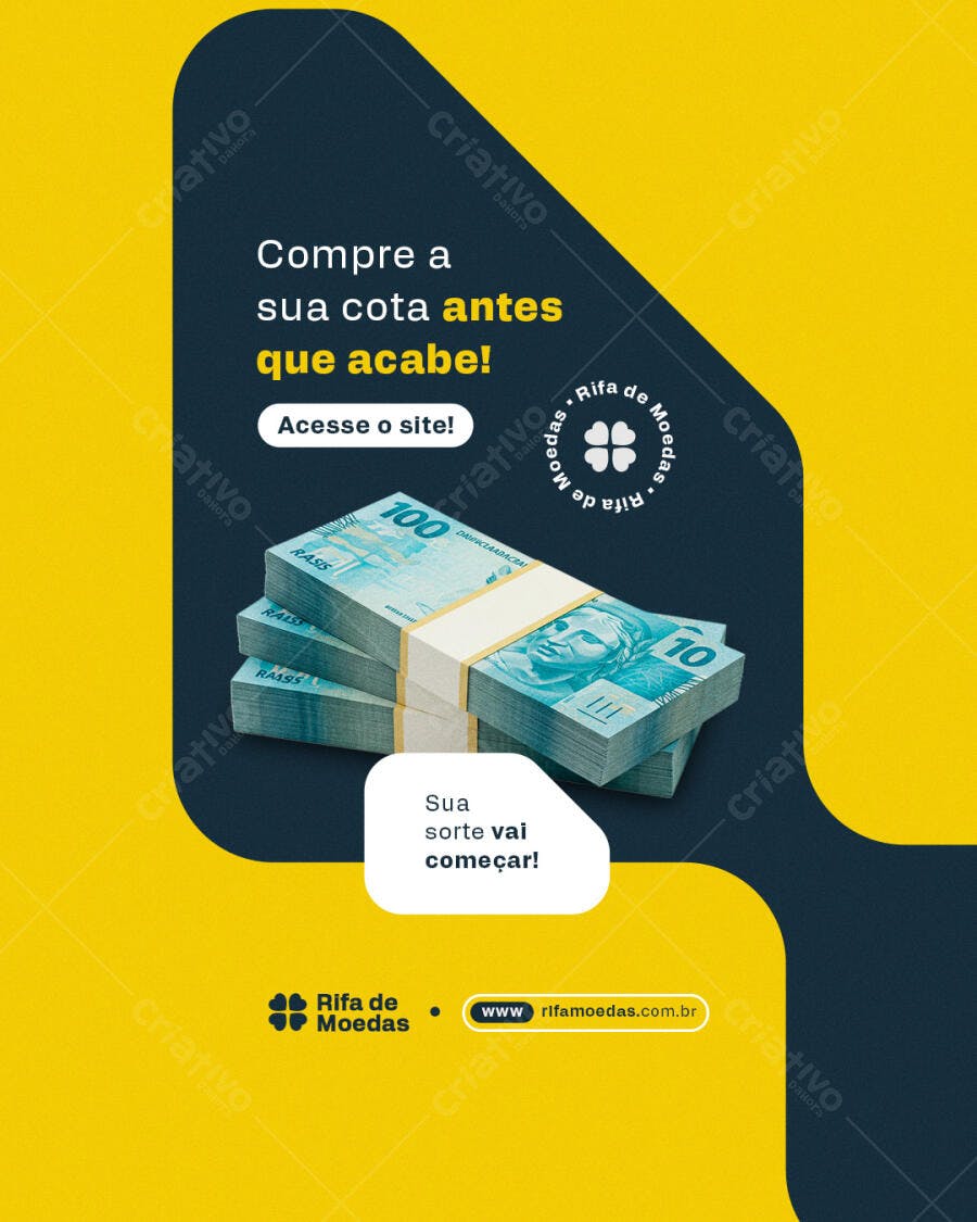Flyer para Rifa PSD Editável