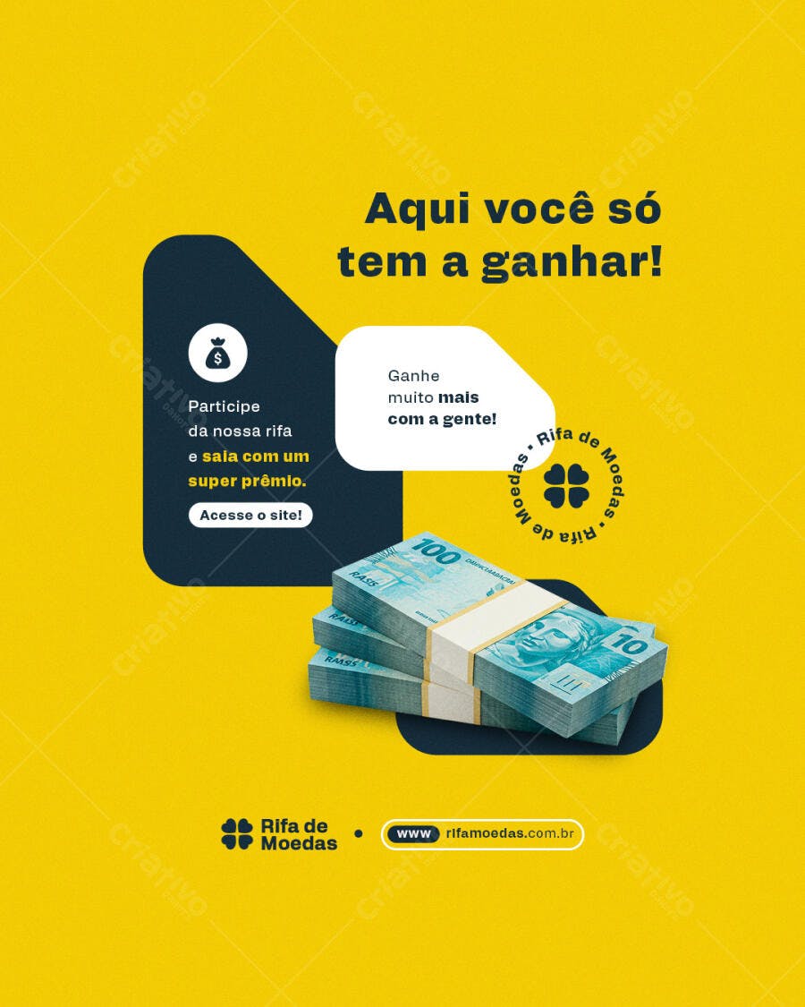 Flyer para Rifa PSD Editável