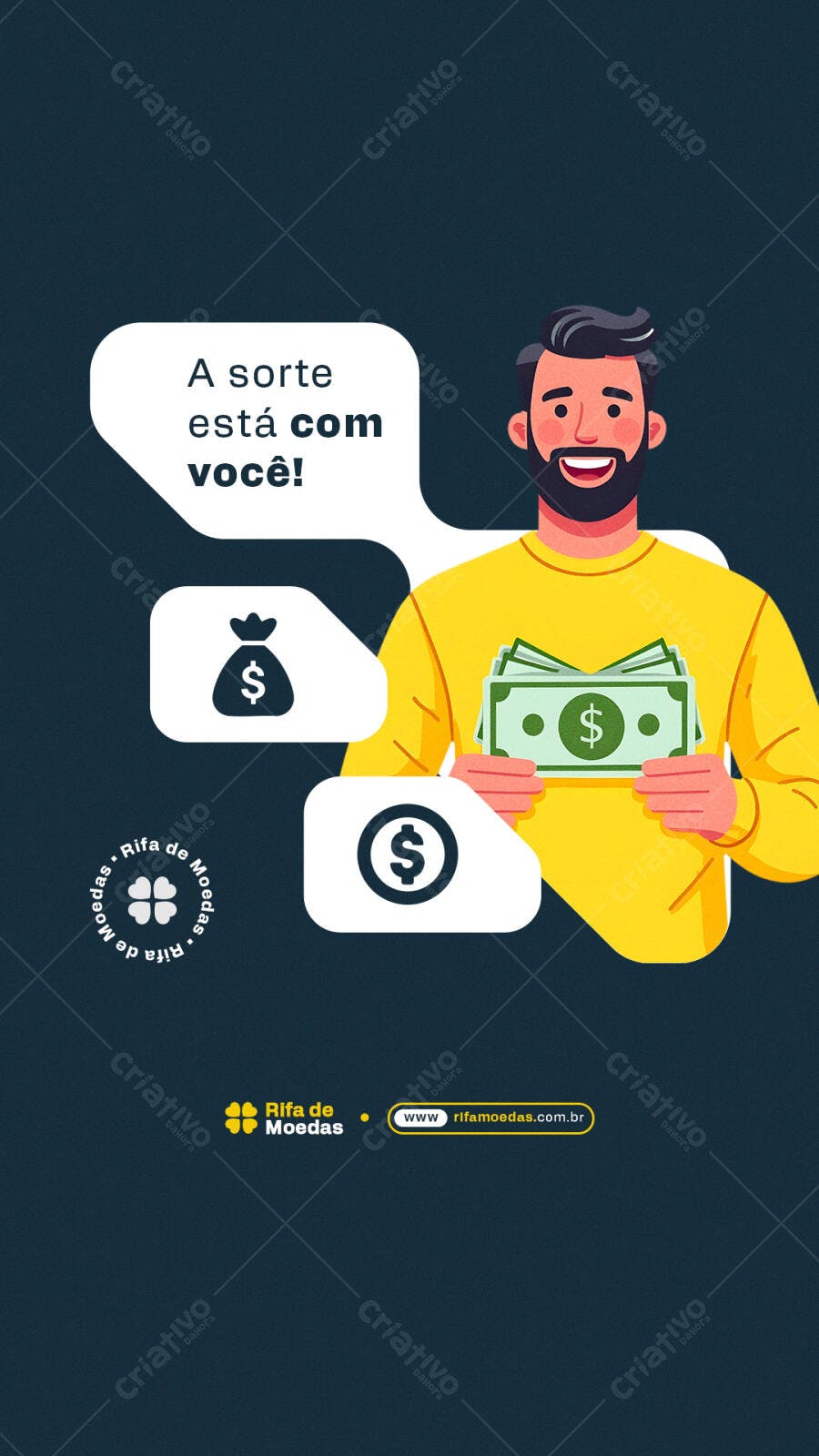Flyer para Rifa PSD Editável