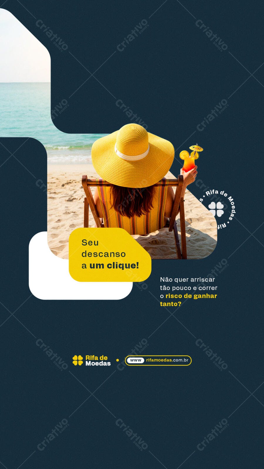 Flyer para Promoção de Verão PSD Editável