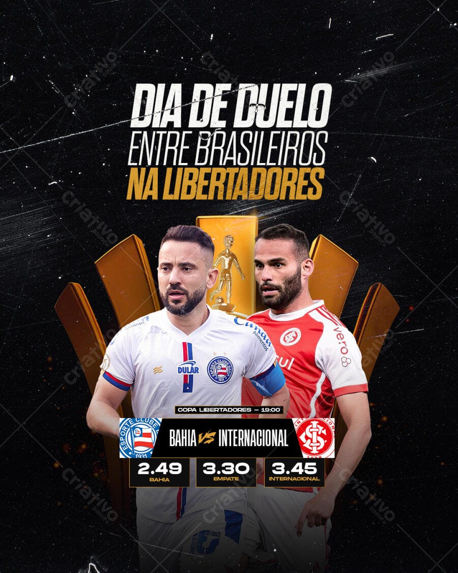 Flyer Copa Libertadores PSD Editável