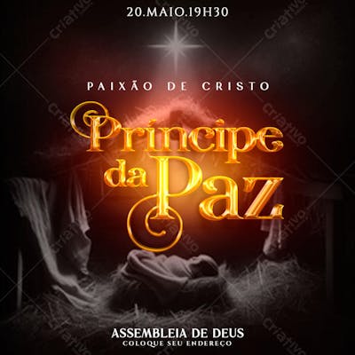 FLYER PAIXÃO DE CRISTO PRINCIPE DA PAZ