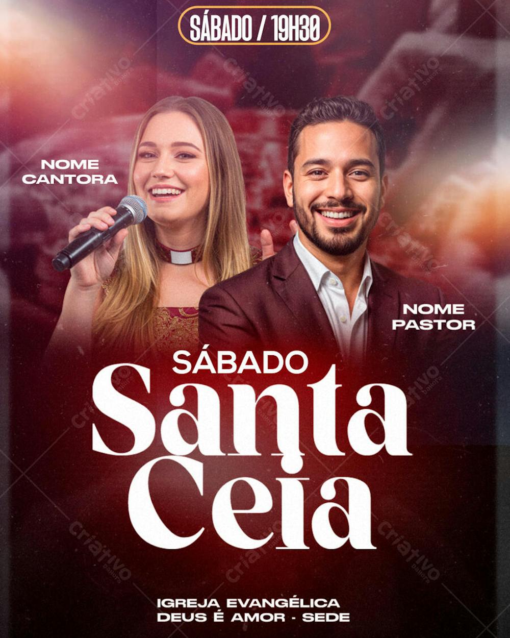 FLYER MIDIA SOCIAL SANTA CEIA