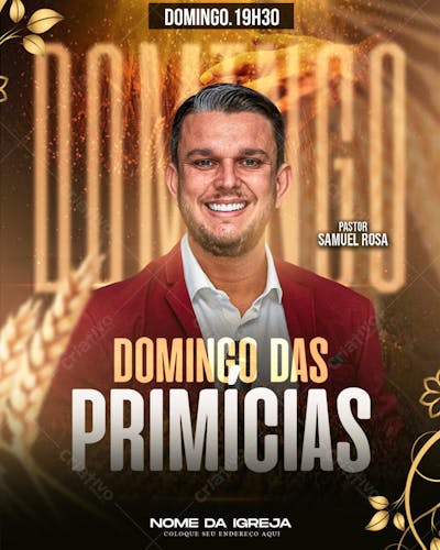 FLYER DOMINGO DAS PRIMICIAS