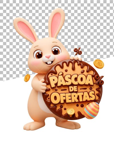 Selo 3d Páscoa