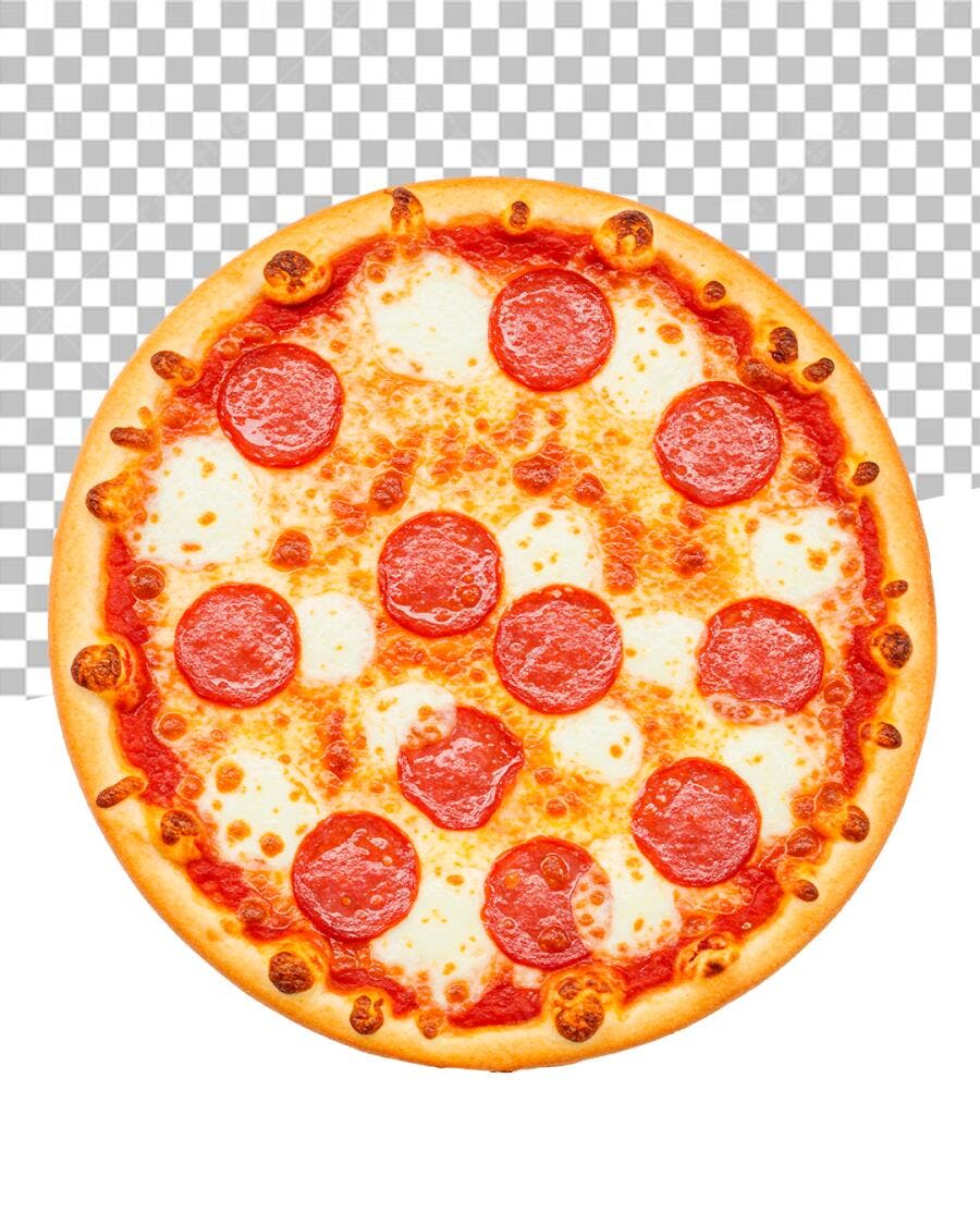 Imagem Pizza Pepperoni PSD Editável