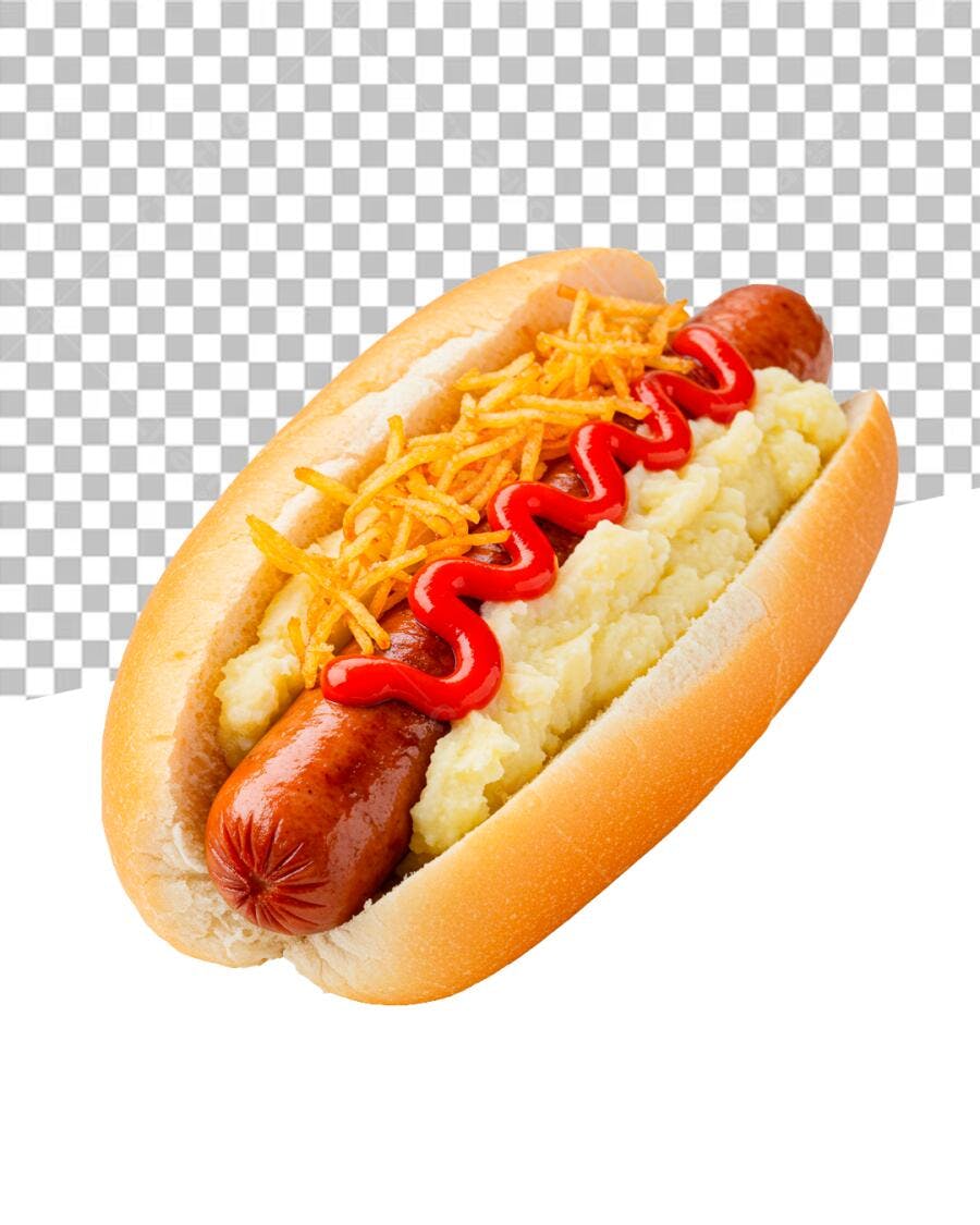 Hot Dog Completo PSD Editável