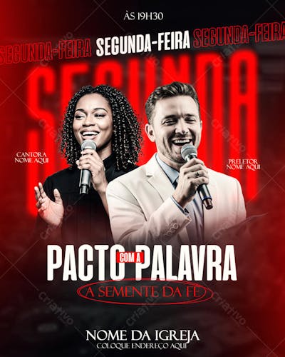 FLYER UM PACTO PELA PALAVRA
