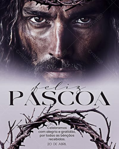 FELIZ PÁSCOA ELE RESSUSCITOU JESUS O CRISTO