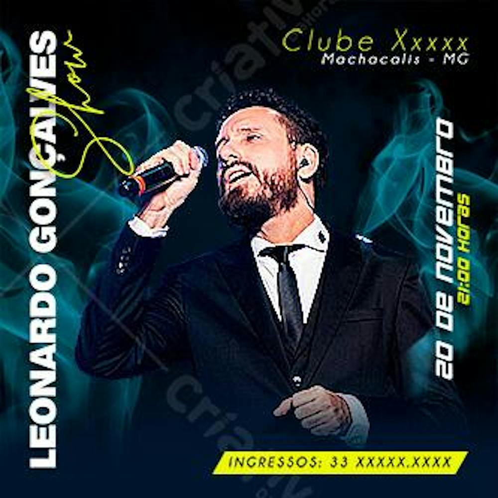 FLYER - Show Gospel - Leonardo Gonçalves