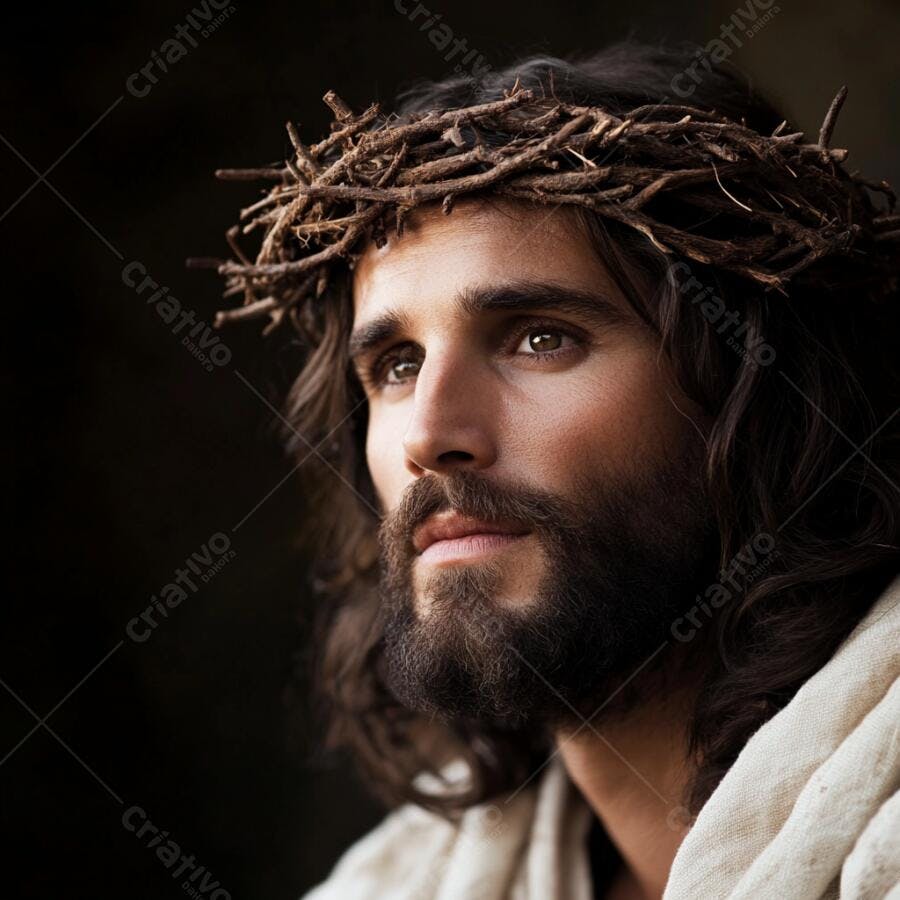 Jesus Cristo coroa de espinhos retrato