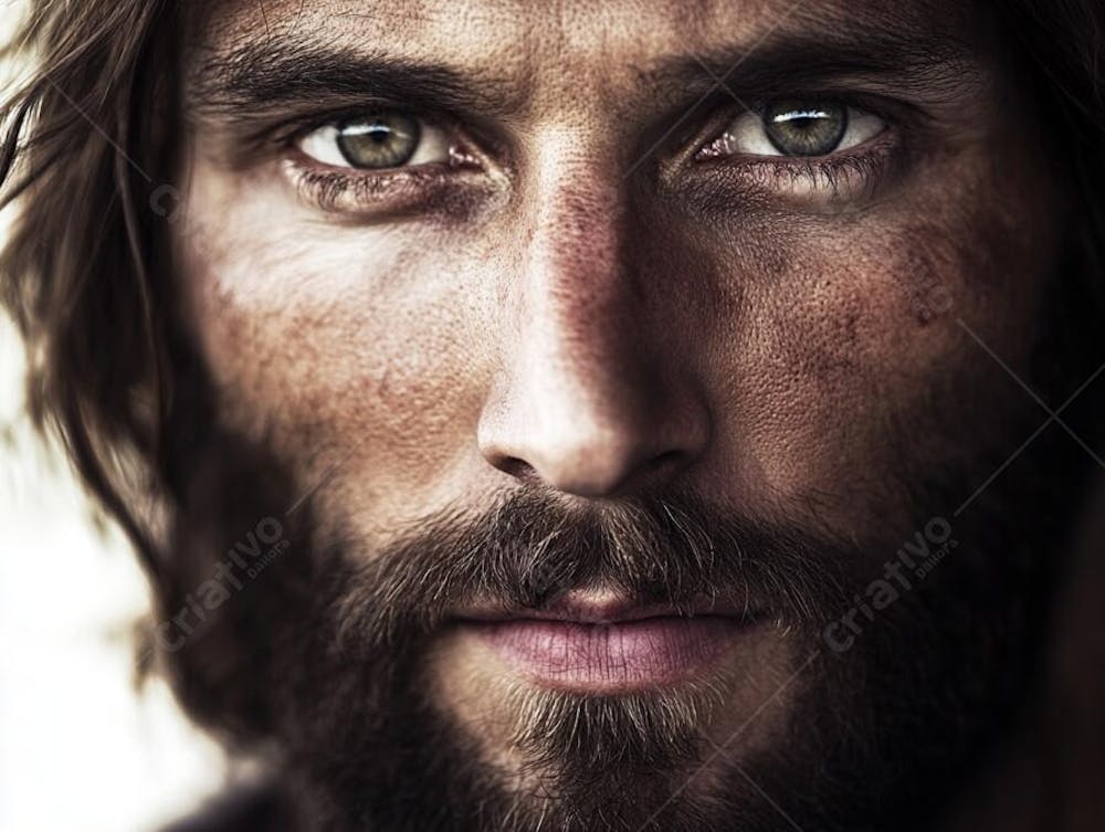 IMAGEM REALISTA DO ROSTO DE JESUS CRISTO PARA PÁSCOA E CORPUS CRISTI IMAGEM FULLHD PNG JPG (15)