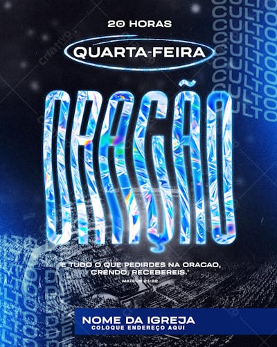 PSD FLYER ORAÇÃO