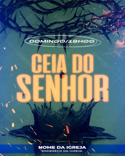 FLYER MIDIA SOCIAL CEIA DO SENHOR