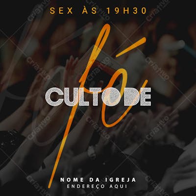 FLYER CULTO DE FÉ