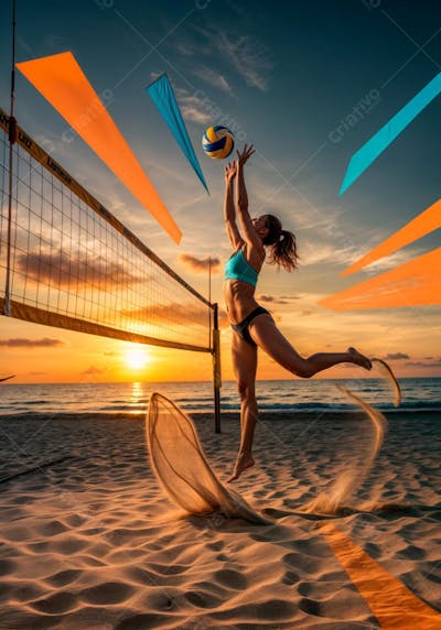Imagem de Jogadora de Vôlei para composição (1)