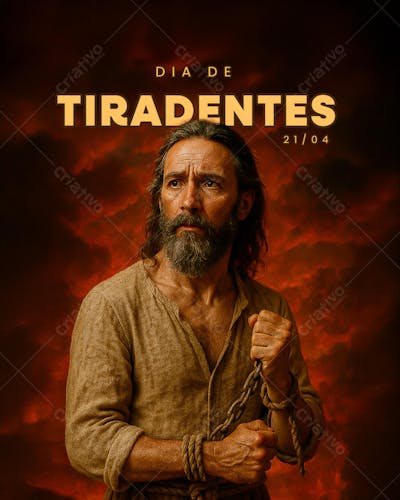 Dia de tiradentes PSD EDITÁVEL