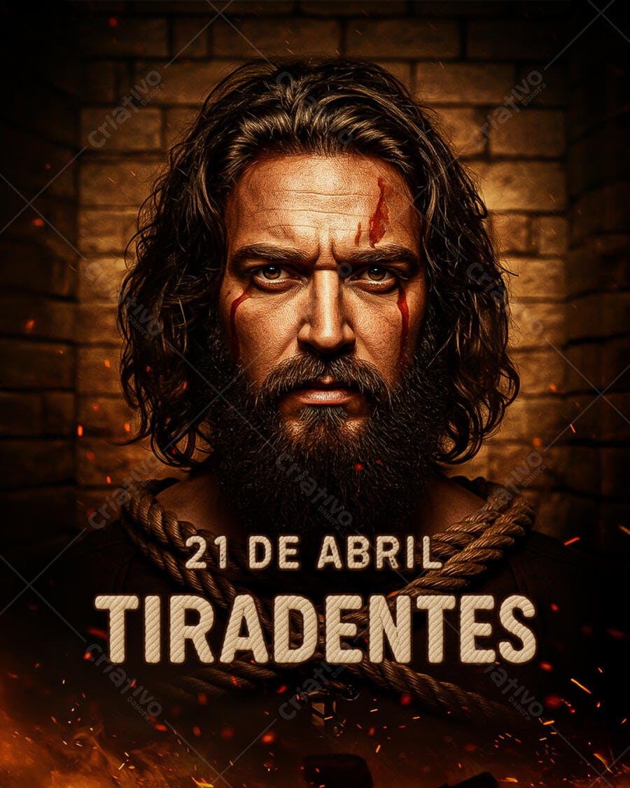 Poster Dia de Tiradentes PSD Editável