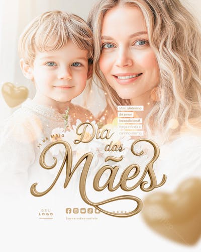 Dia das Mães Parabéns pelo seu dia social media feed editável (7)