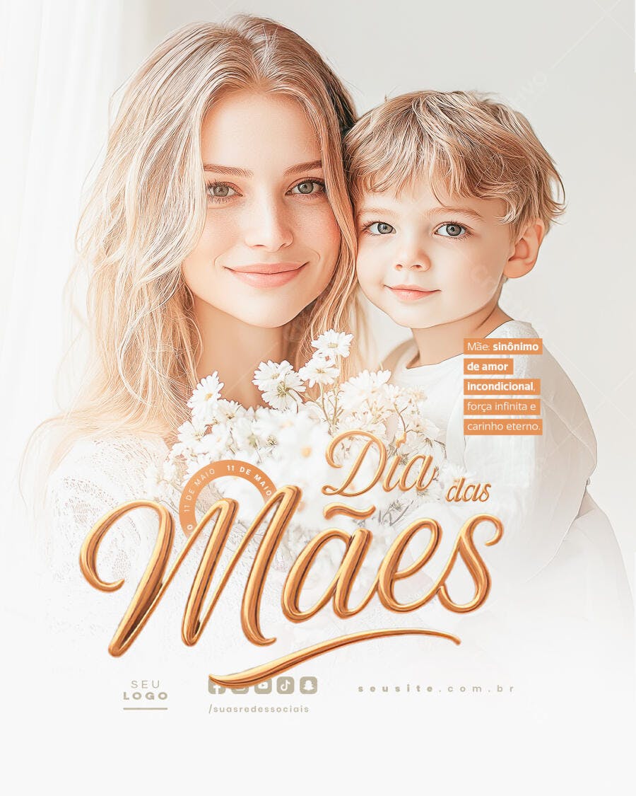 Postagem Dia das Mães PSD Editável
