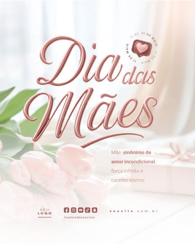 Dia das Mães Parabéns pelo seu dia social media feed editável (4)