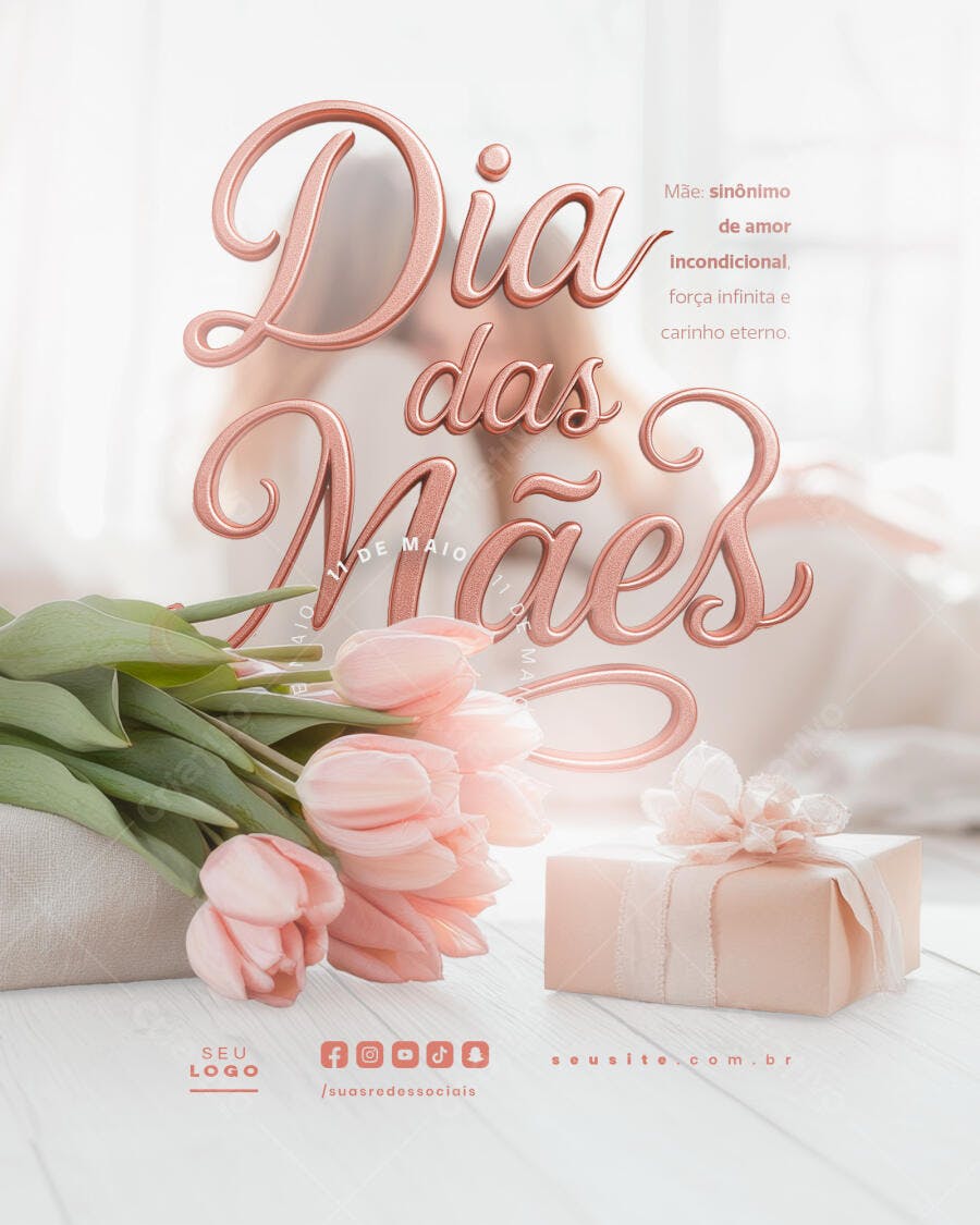 Flyer Dia das Mães PSD Editável