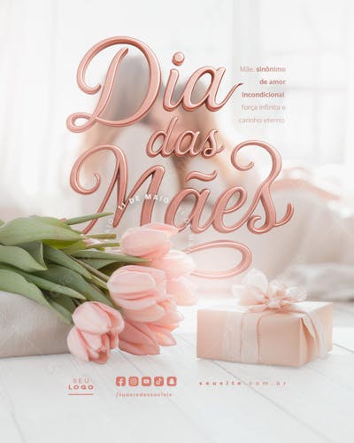 Dia das Mães Parabéns pelo seu dia social media feed editável (2)