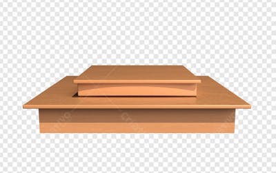 MESA DE MADEIRA EM 3D 2