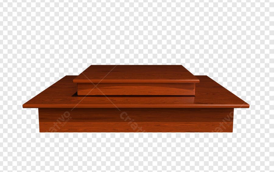 Mockup de Palco em Madeira PSD Editável