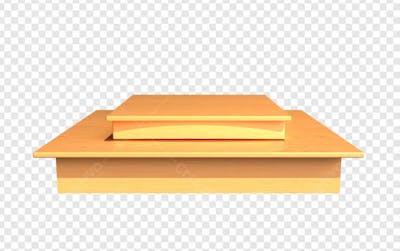 MESA DE MADEIRA EM 3D 4