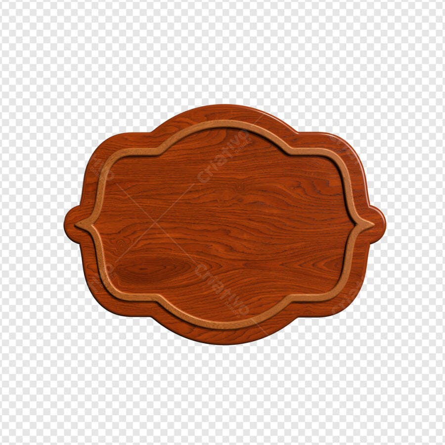 Placa de Madeira para Loja PSD Editável