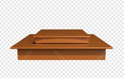 MESA DE MADEIRA EM 3D