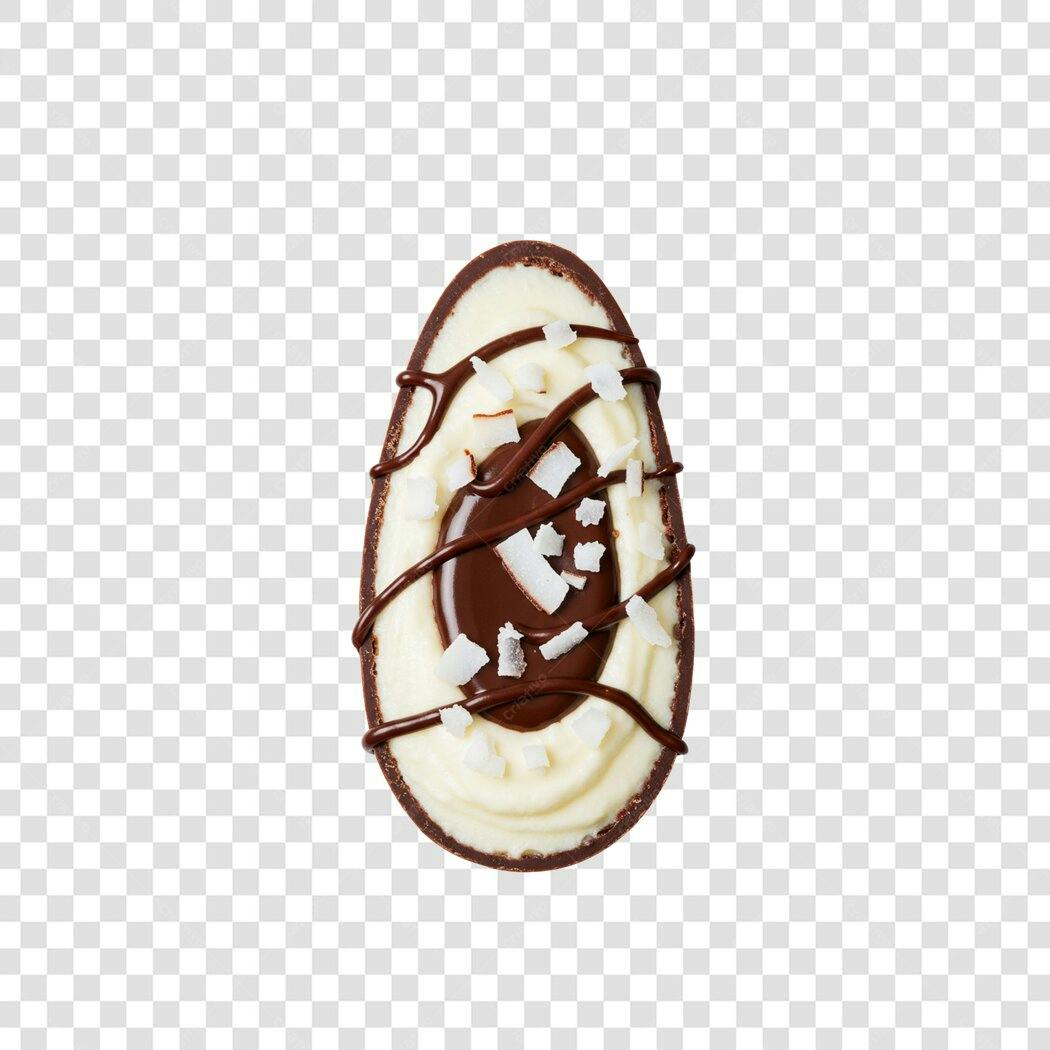 Banner Páscoa Ovo de Chocolate PNG com fundo transparente