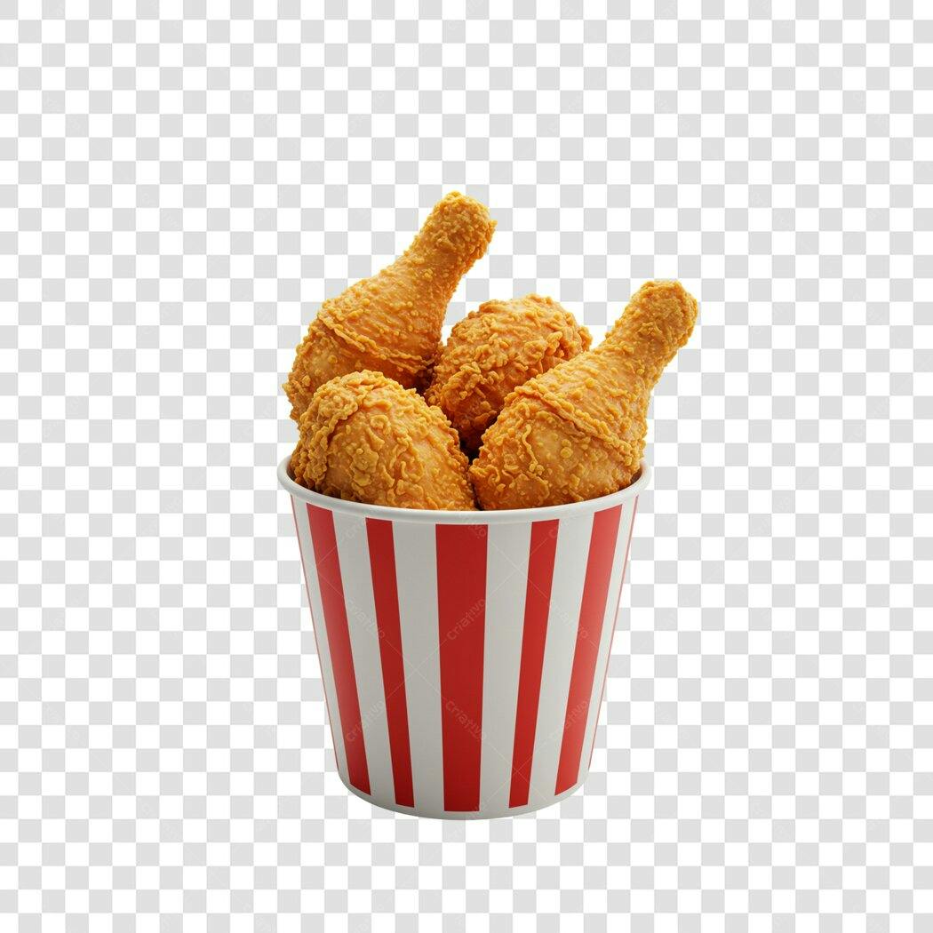 Banner Frango Frito PNG com fundo transparente