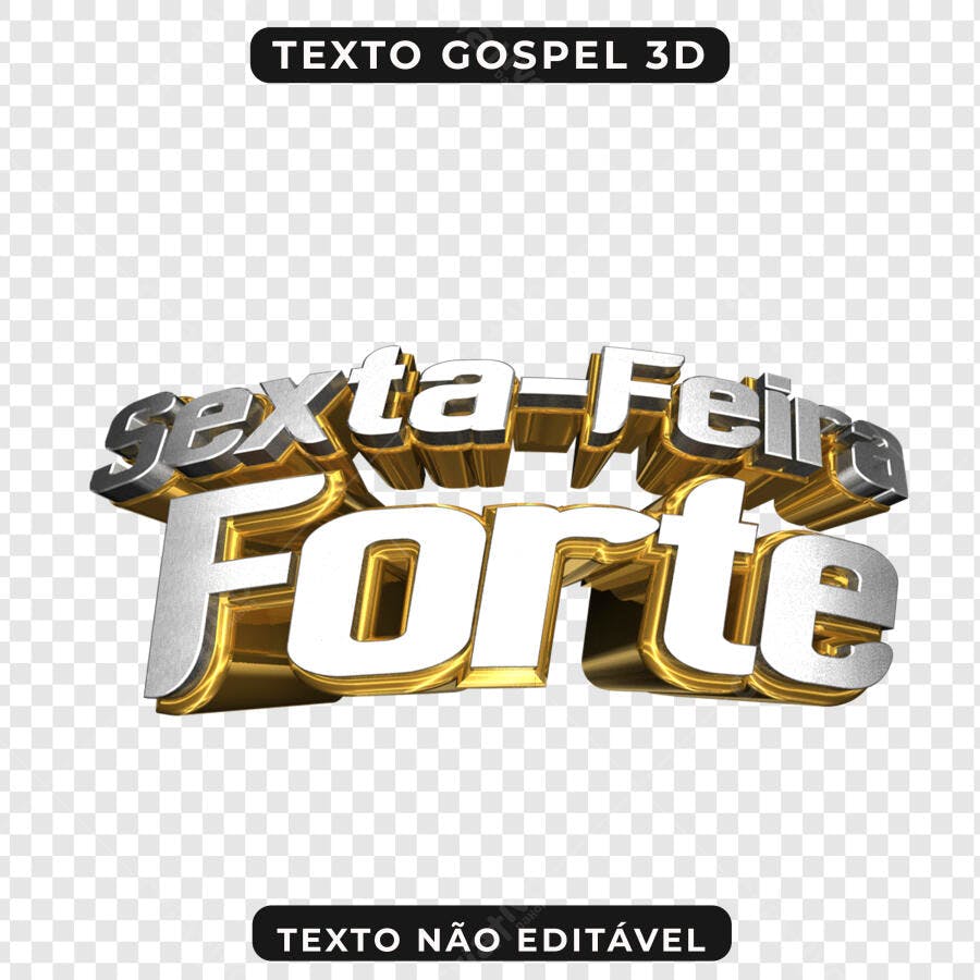 Banner Sexta-Feira Forte PNG com fundo transparente