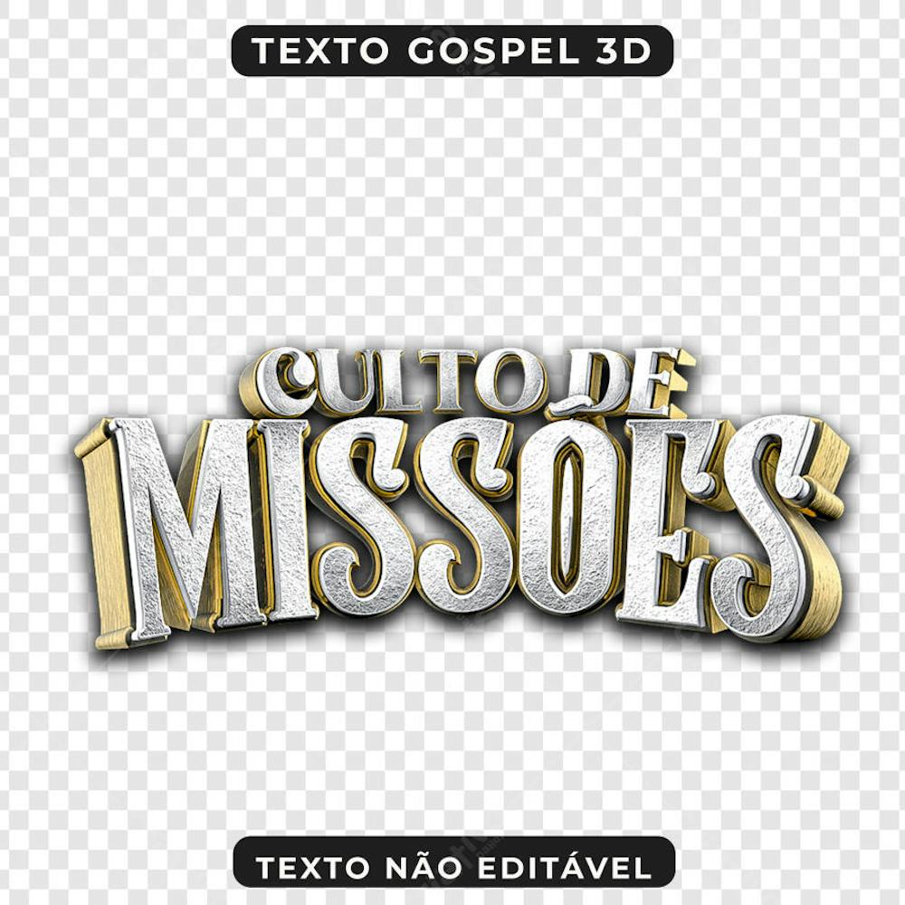 PSD FLYER CULTO DE MISSÕES 3D