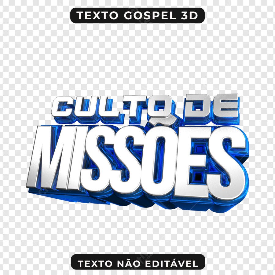 Banner Culto de Missões PNG com fundo transparente