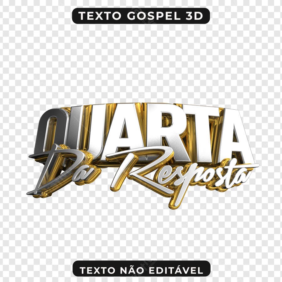 Banner Gospel Quarta da Resposta PNG com fundo transparente