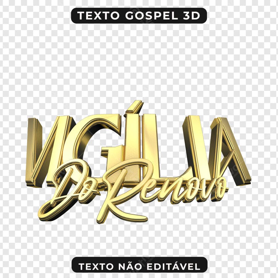 Logo Gospel Vigília do Renovo PNG com fundo transparente