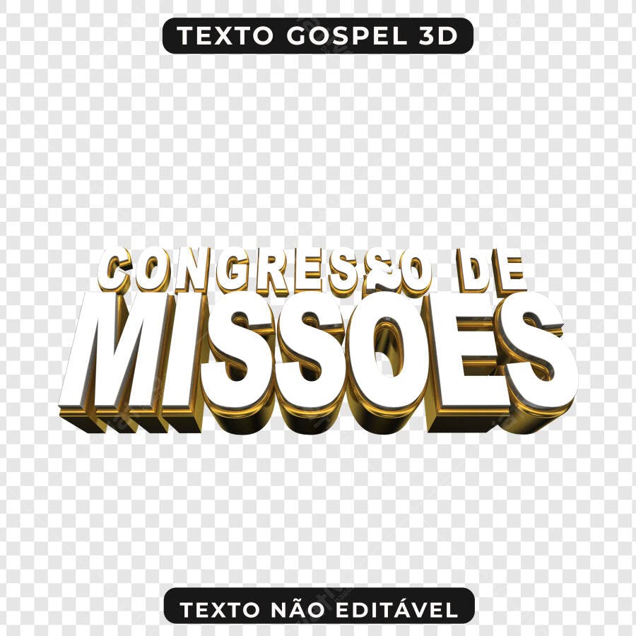 Banner Congresso de Missões PNG com fundo transparente