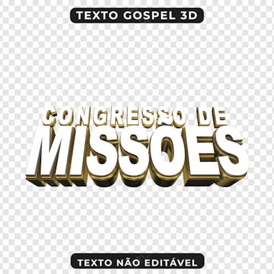 PSD CONGRESSO DE MISSÕES 3D